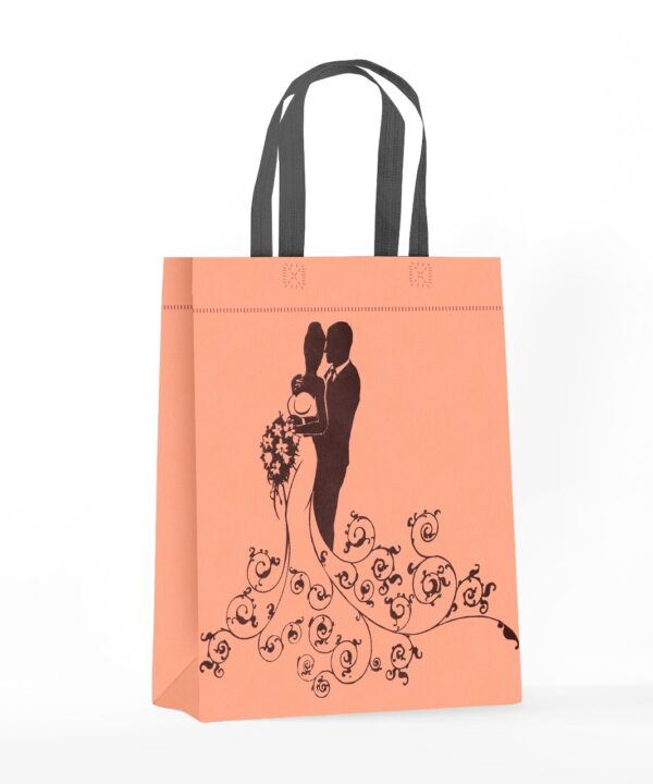 Peach Couple Wedding Bag