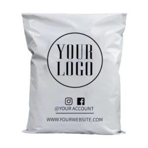 Custom White Courier Bags with Logo